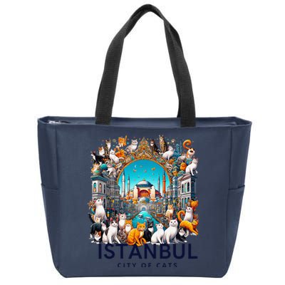 Istanbul Turkey City Of Cats Zip Tote Bag