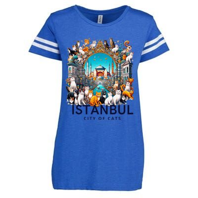 Istanbul Turkey City Of Cats Enza Ladies Jersey Football T-Shirt