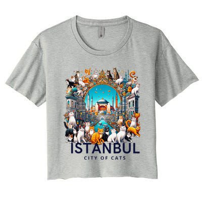 Istanbul Turkey City Of Cats Women's Crop Top Tee