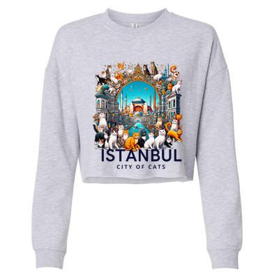 Istanbul Turkey City Of Cats Cropped Pullover Crew