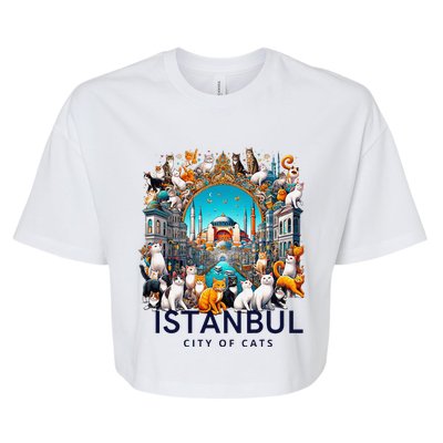 Istanbul Turkey City Of Cats Bella+Canvas Jersey Crop Tee