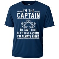 I'm The Captain To Save Time Let's Just Assume I'm Always Right Cooling Performance Crew T-Shirt
