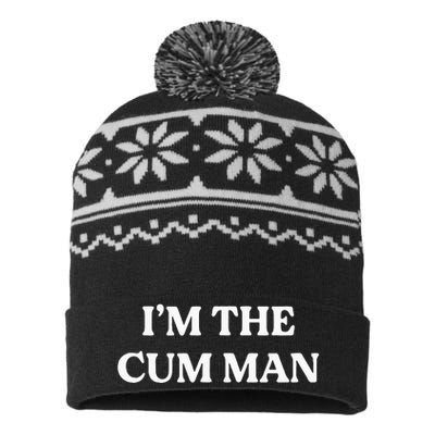 Im The Cum Man USA-Made Snowflake Beanie