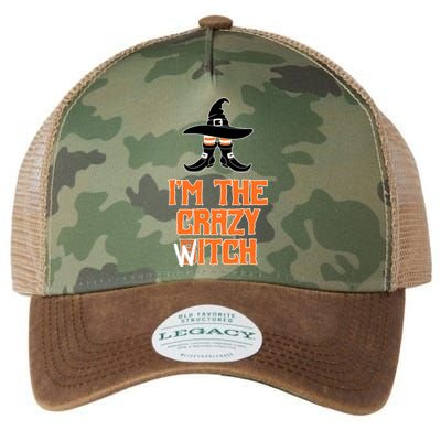 I’M The Crazy Witch ’S Halloween Saying Top Gift Legacy Tie Dye Trucker Hat