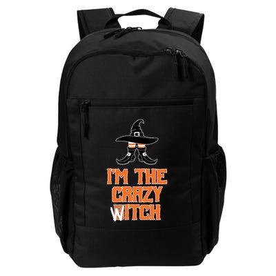 I’M The Crazy Witch ’S Halloween Saying Top Gift Backpack