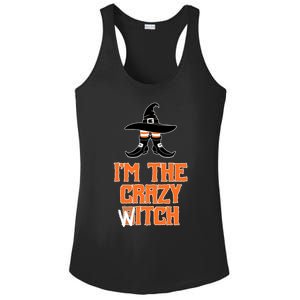 I’M The Crazy Witch ’S Halloween Saying Top Gift Ladies PosiCharge Competitor Racerback Tank