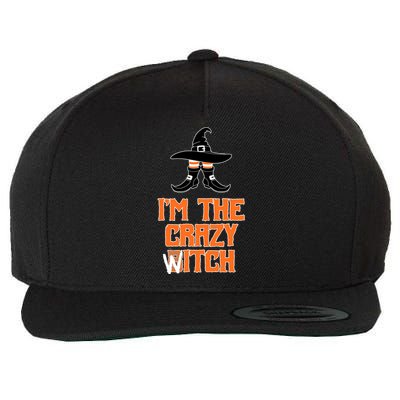 I’M The Crazy Witch ’S Halloween Saying Top Gift Wool Snapback Cap