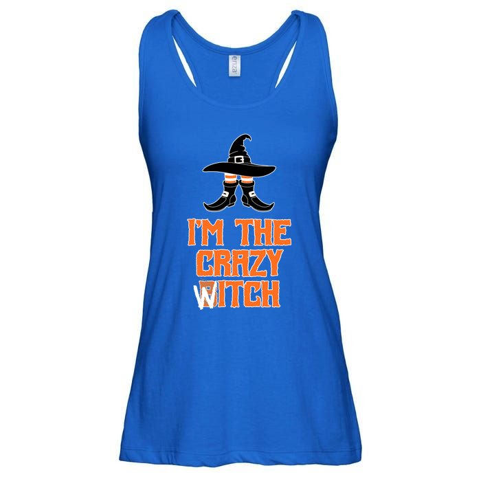 I’M The Crazy Witch ’S Halloween Saying Top Gift Ladies Essential Flowy Tank