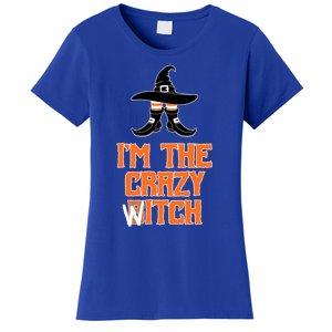 I’M The Crazy Witch ’S Halloween Saying Top Gift Women's T-Shirt