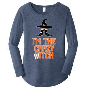 I’M The Crazy Witch ’S Halloween Saying Top Gift Women's Perfect Tri Tunic Long Sleeve Shirt