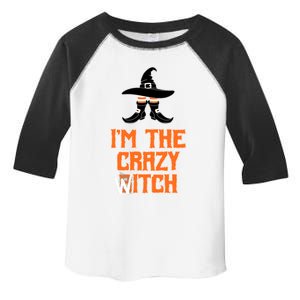 I’M The Crazy Witch ’S Halloween Saying Top Gift Toddler Fine Jersey T-Shirt