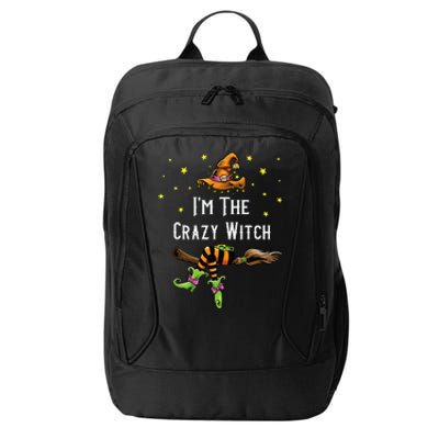 Im The Crazy Witch Halloween Matching Group Costume City Backpack