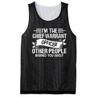 IM The Chief Warrant Officer Others People Warned You About Mesh Reversible Basketball Jersey Tank