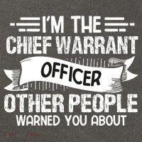 IM The Chief Warrant Officer Others People Warned You About Cotton Canvas Backpack