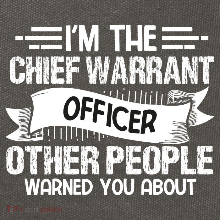 IM The Chief Warrant Officer Others People Warned You About Cotton Canvas Backpack