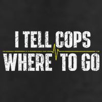 I Tell Cops Where To Go Yellow Line 911 Dispatcher Police Adult Drive Performance Visor