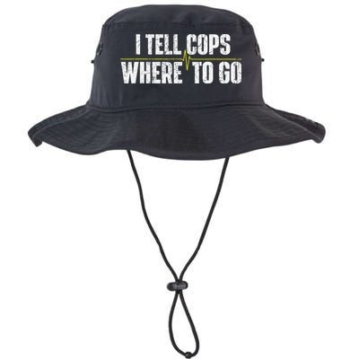 I Tell Cops Where To Go Yellow Line 911 Dispatcher Police Bucket Hat