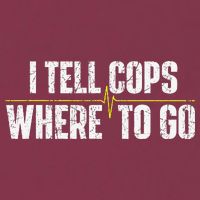 I Tell Cops Where To Go Yellow Line 911 Dispatcher Police 16oz Travel Tumbler