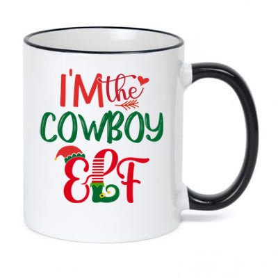 IM The Cow Elf Matching Group Family Christmas Pajama Great Gift 11oz Black Color Changing Mug