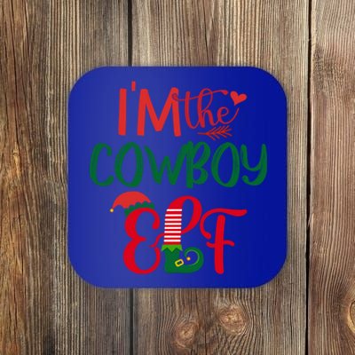 IM The Cow Elf Matching Group Family Christmas Pajama Great Gift Coaster