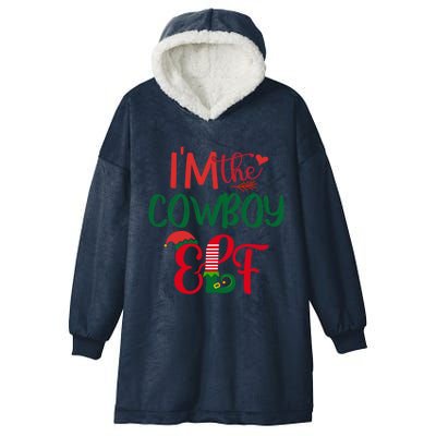 IM The Cow Elf Matching Group Family Christmas Pajama Great Gift Hooded Wearable Blanket