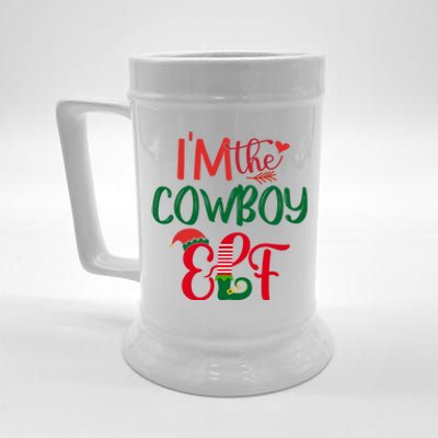 IM The Cow Elf Matching Group Family Christmas Pajama Great Gift Beer Stein