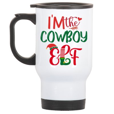 IM The Cow Elf Matching Group Family Christmas Pajama Great Gift Stainless Steel Travel Mug