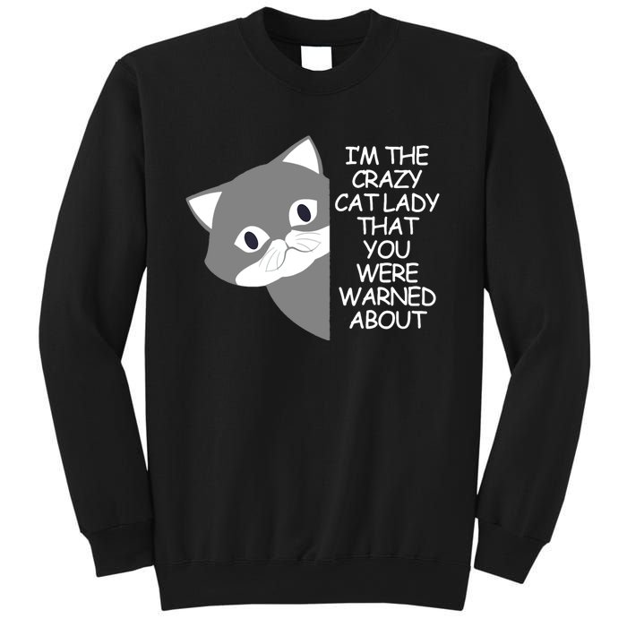 IM The Crazy Cat Lady That You Were Warned About Kamala 47 Sweatshirt