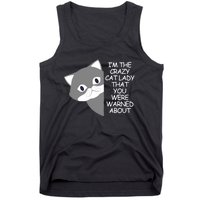 IM The Crazy Cat Lady That You Were Warned About Kamala 47 Tank Top