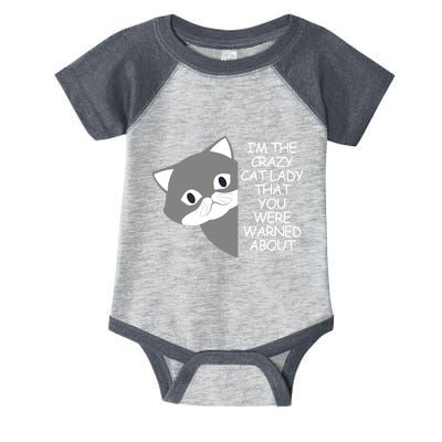 IM The Crazy Cat Lady That You Were Warned About Kamala 47 Infant Baby Jersey Bodysuit