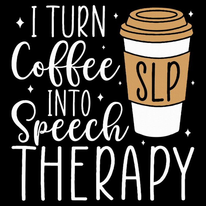 I Turn Coffee into Speech Therapy Funny Speech Therapist  Cooling Performance Long Sleeve Crew