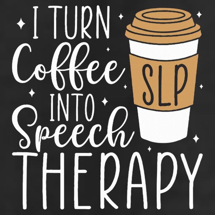 I Turn Coffee into Speech Therapy Funny Speech Therapist  Golf Towel