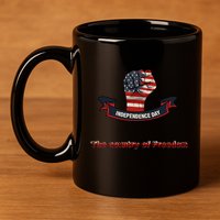 Independence The Country Of Freedom Design By Ronroyal#4 Gift 11oz C Handle Ceramic Mug