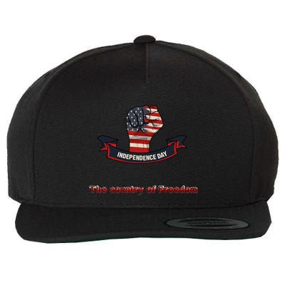 Independence The Country Of Freedom Design By Ronroyal#4 Gift Wool Snapback Cap