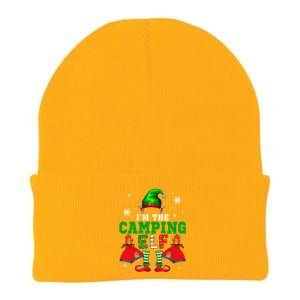 IM The Camping Elf Christmas Elf Shoes Hat Costume Camper Funny Gift Knit Cap Winter Beanie