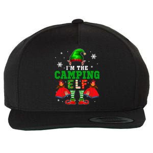 IM The Camping Elf Christmas Elf Shoes Hat Costume Camper Funny Gift Wool Snapback Cap