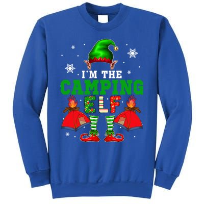 IM The Camping Elf Christmas Elf Shoes Hat Costume Camper Funny Gift Sweatshirt