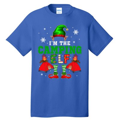 IM The Camping Elf Christmas Elf Shoes Hat Costume Camper Funny Gift Tall T-Shirt