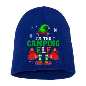 IM The Camping Elf Christmas Elf Shoes Hat Costume Camper Funny Gift Short Acrylic Beanie