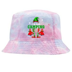 IM The Camping Elf Christmas Elf Shoes Hat Costume Camper Funny Gift Tie-Dyed Bucket Hat