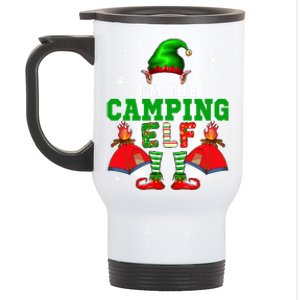 IM The Camping Elf Christmas Elf Shoes Hat Costume Camper Funny Gift Stainless Steel Travel Mug