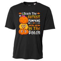 I Teach Cutest Pumpkins In Patch Teacher Halloween Cooling Performance Crew T-Shirt