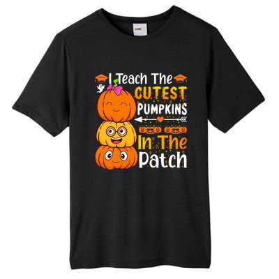 I Teach Cutest Pumpkins In Patch Teacher Halloween Tall Fusion ChromaSoft Performance T-Shirt