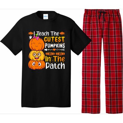 I Teach Cutest Pumpkins In Patch Teacher Halloween Pajama Set