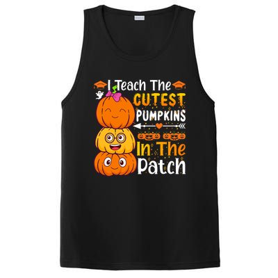 I Teach Cutest Pumpkins In Patch Teacher Halloween PosiCharge Competitor Tank