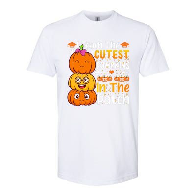 I Teach Cutest Pumpkins In Patch Teacher Halloween Softstyle CVC T-Shirt