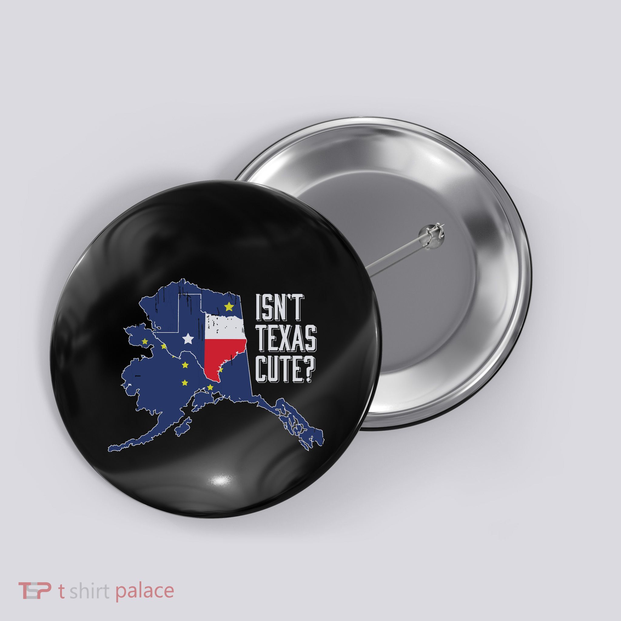 Isnt Texas Cute Alaska Home Ak State Design Button
