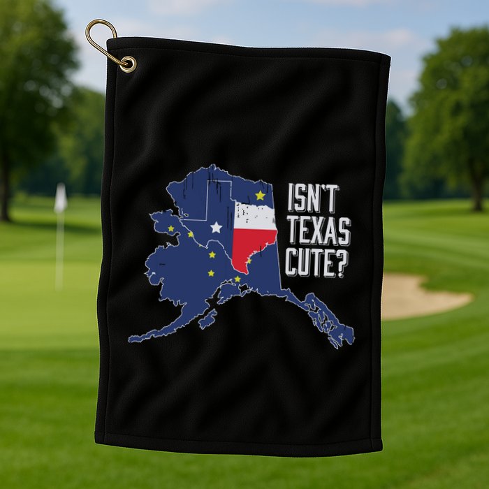 Isnt Texas Cute Alaska Home Ak State Design Golf Towel