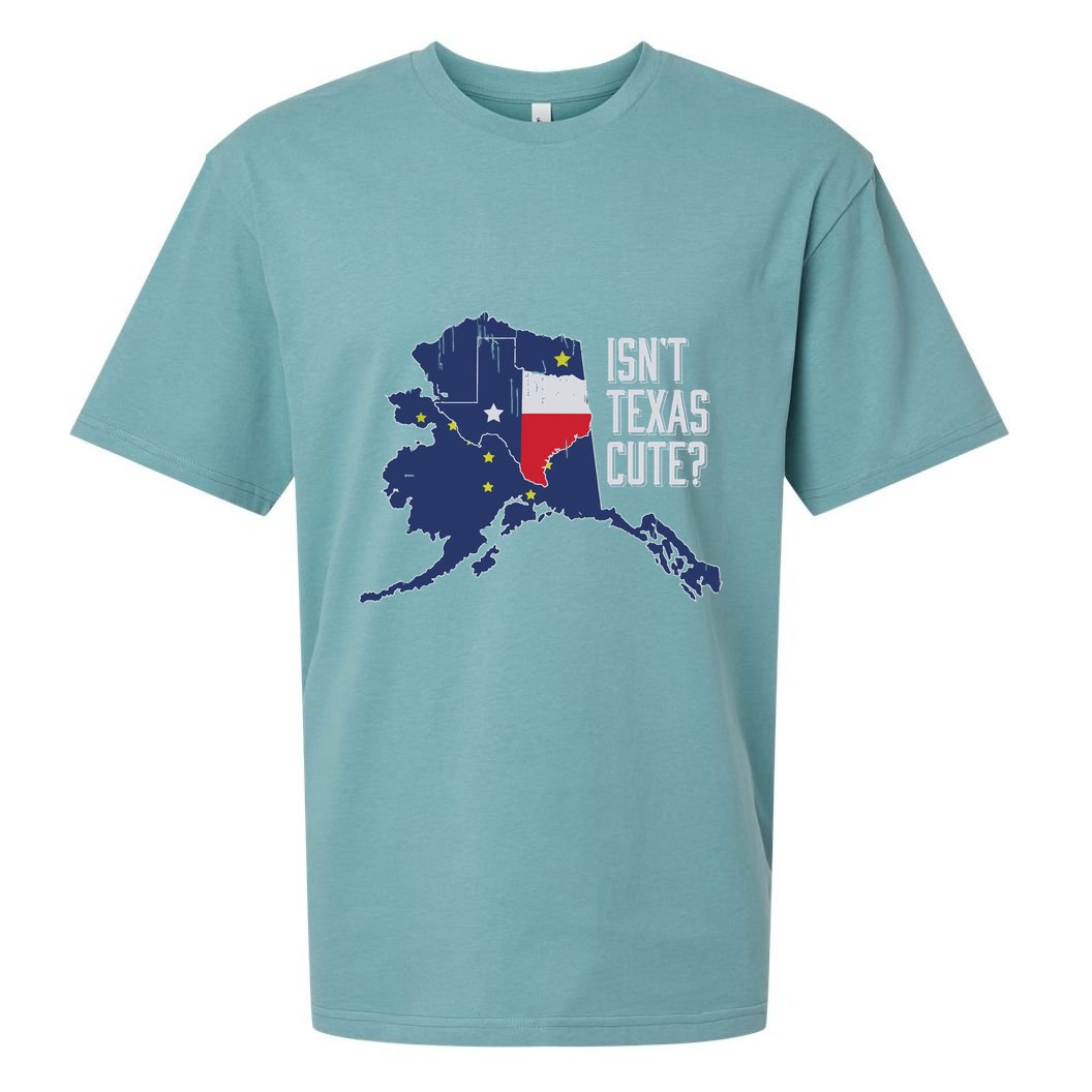 Isnt Texas Cute Alaska Home Ak State Design Sueded Cloud Jersey T-Shirt