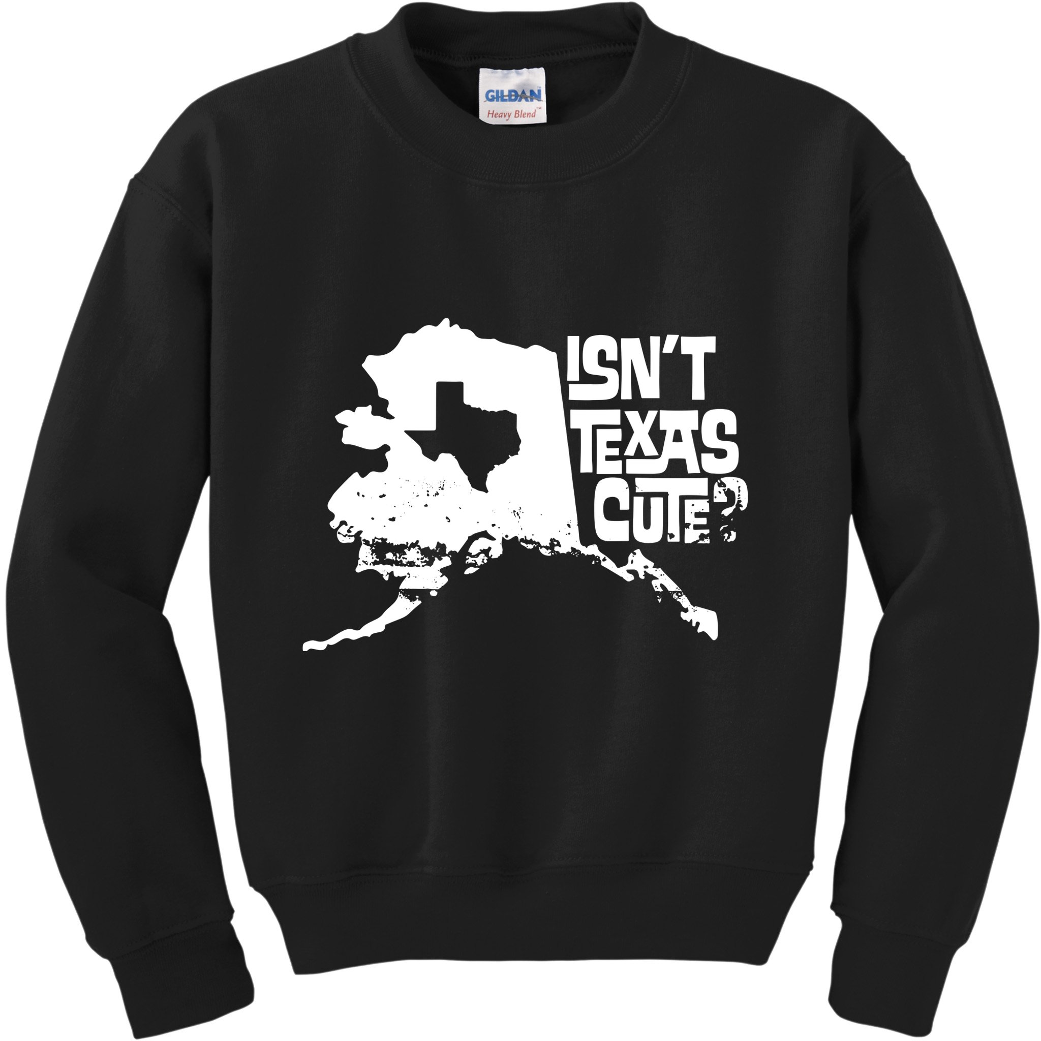 Isnt Texas Cute Alaska State Pride Anchorage Fairbanks Kids Sweatshirt